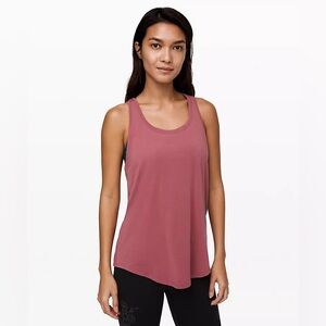 Lululemon Love Pleated Back Tank Top - Moss Rose - 12